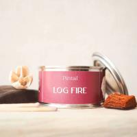 Pintail Candles Log Fire Paint Pot Candle Extra Image 1 Preview